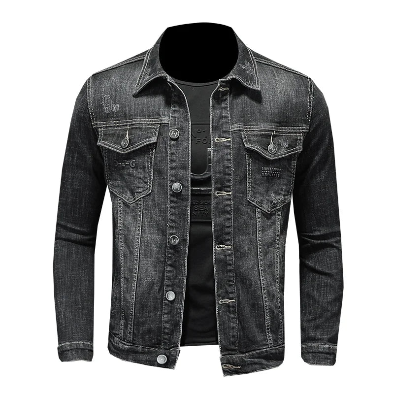 Autumn Winter Men Warm Denim Jacket Mens Retro Motorcycle Punk Streetwear Thick Coats Male Cotton Liner Cowboy Outwear 4XL
