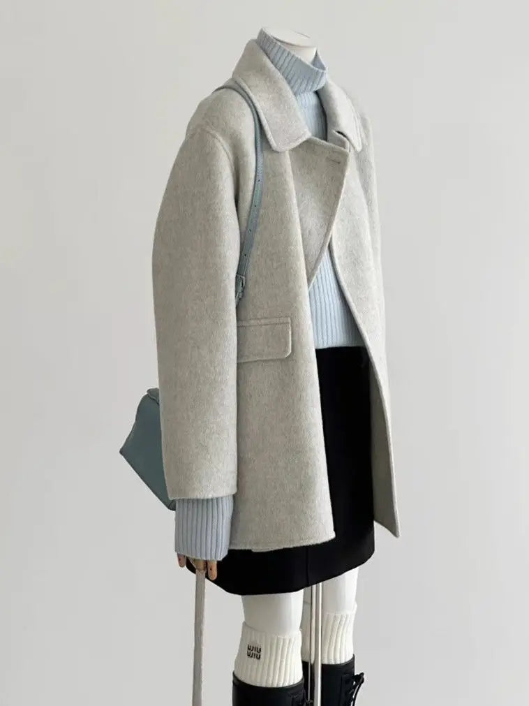 Fashionable And Elegant Woolen Coat For Women In Autumn And Winter 2025, With A Unique Temperament And Thick Woolen Coat