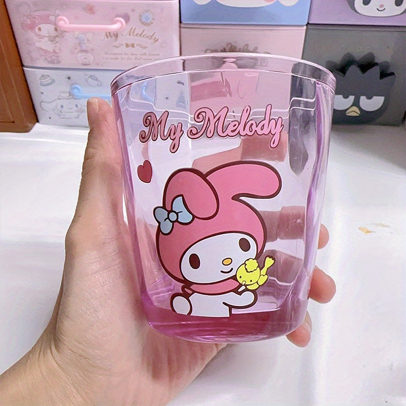 1pc Sanrio for hello kitty Acrylic Tumbler - Cute Cartoon Design with Pink Bow & Floral Pattern, Thick Plastic Drink Cup for Hot & Cold Beverages, Perfect for Christmas Gifts, Holiday Decor, and Everyday Use, Holiday Beverage