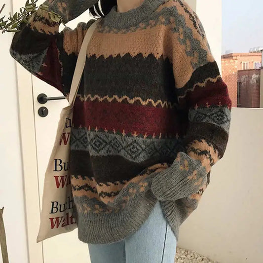 Vintage Sweaters Women Pullover Winter