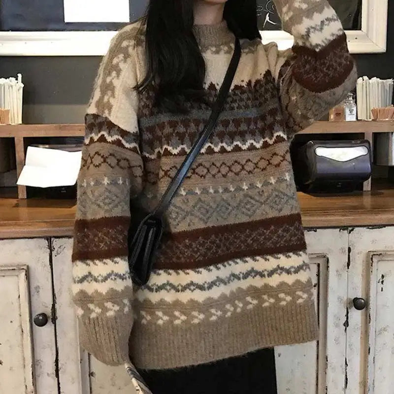Vintage Sweaters Women Pullover Winter