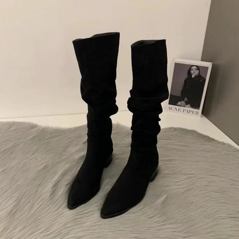 Women Knee High Boots Autumn Winter Female Shoes Fashion
