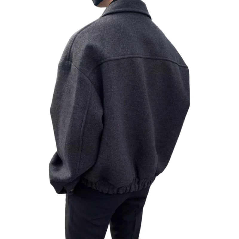 Loose Casual Men's Solid Color Jacket, Fashion Daily