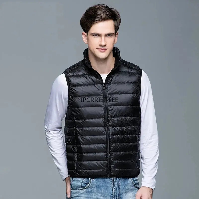 New Men Spring Autumn Down Vest Jackets