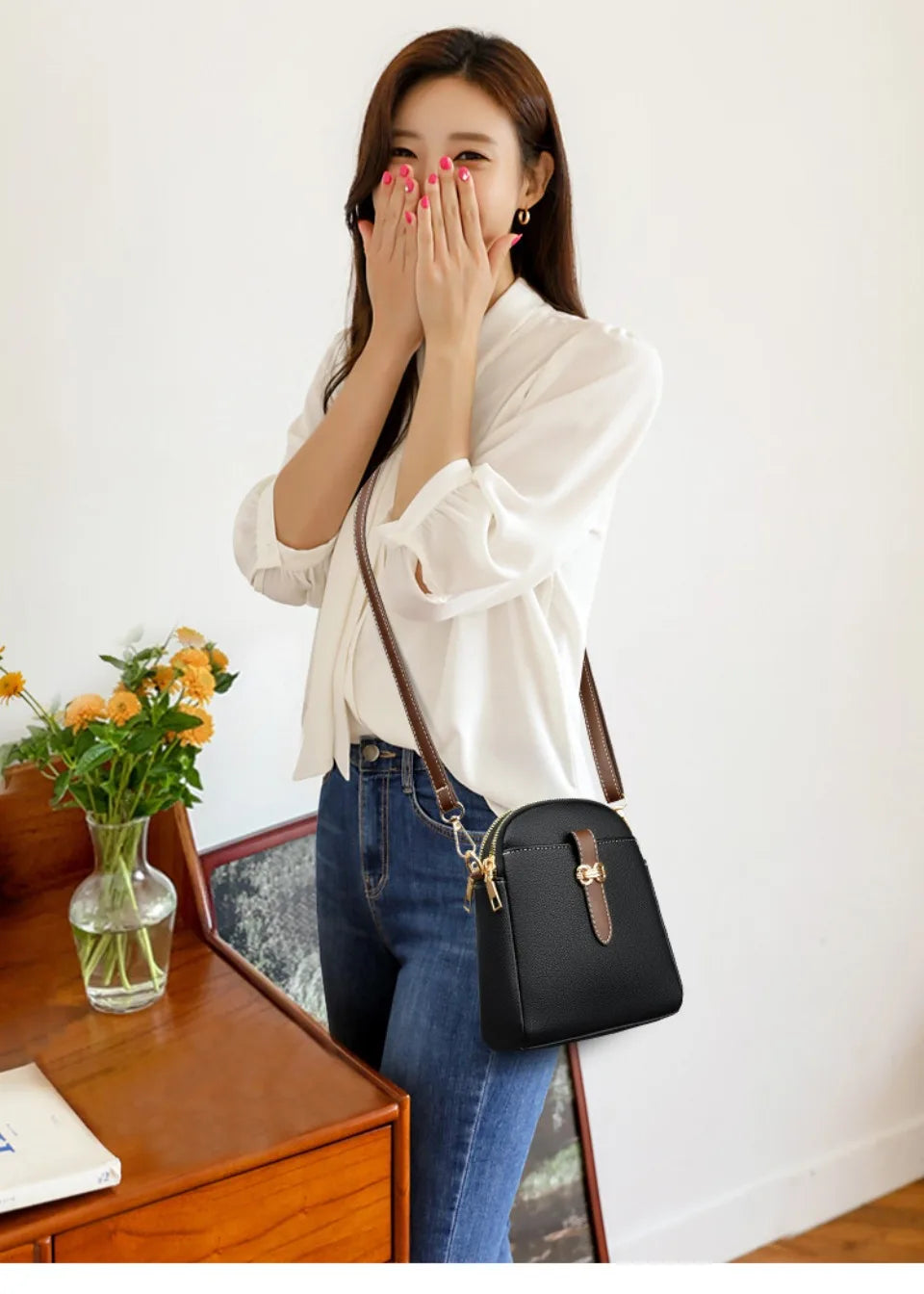 Woman Luxury Purses and Handbags Designer Soft Leather Shoulder Crossbody Bags for Women 2025 Ladies Messenger Bag Sac A Main
