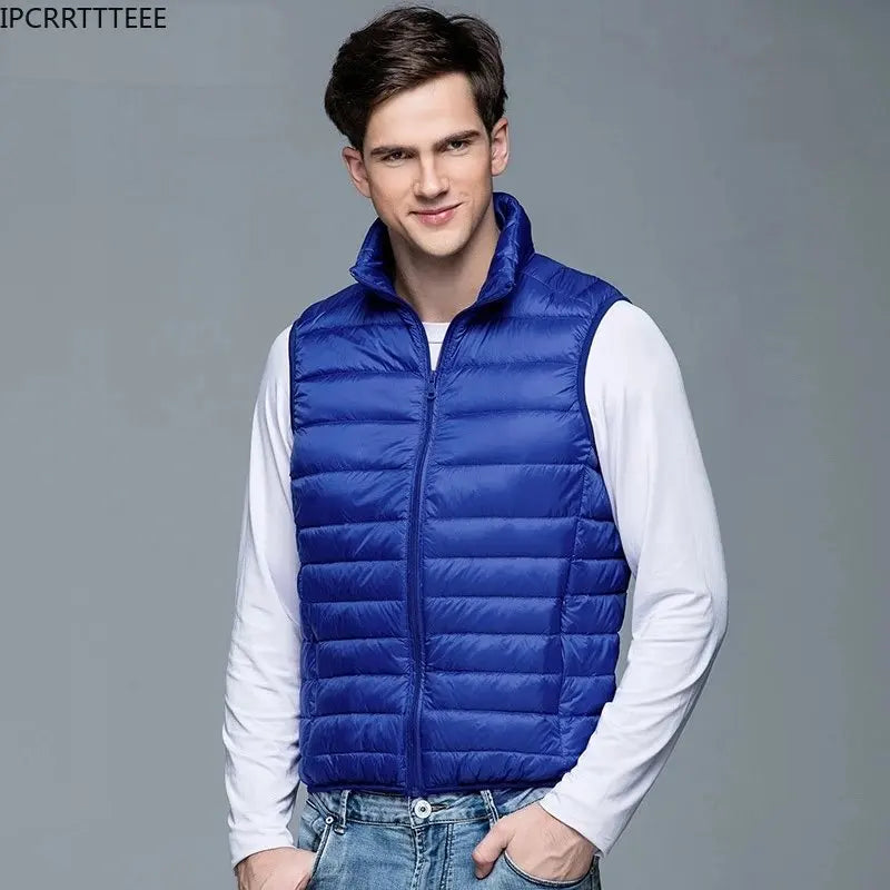 New Men Spring Autumn Down Vest Jackets