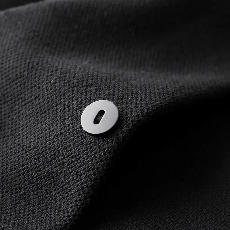 Man Clothes Solid Color Business Black Knitted Sweaters for Men