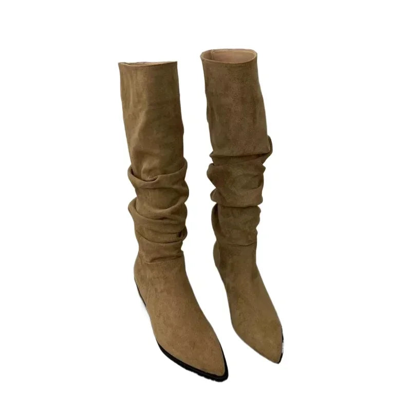 Women Knee High Boots Autumn Winter Female Shoes Fashion