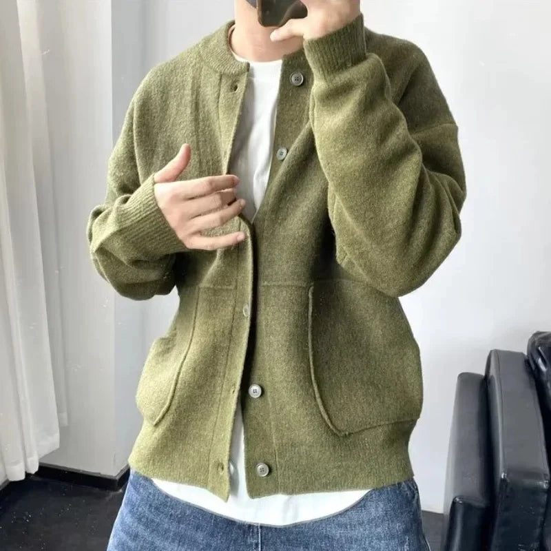 Autumn Winter New Style Men's Knitted Cardigan Sweater Casual