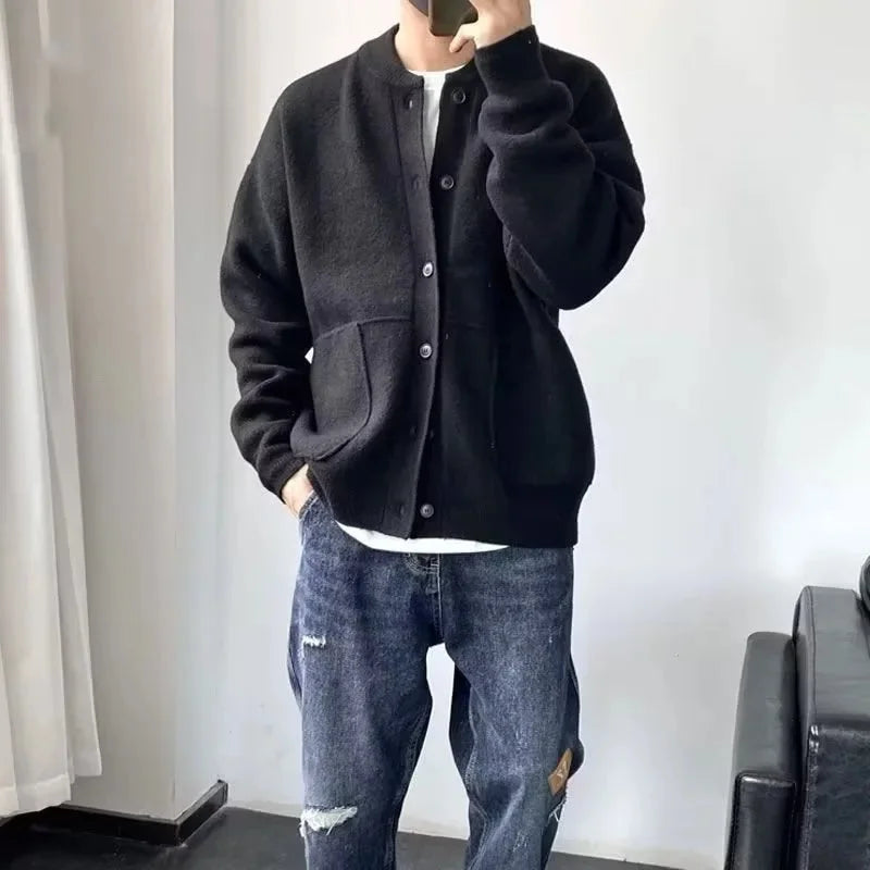 Autumn Winter New Style Men's Knitted Cardigan Sweater Casual