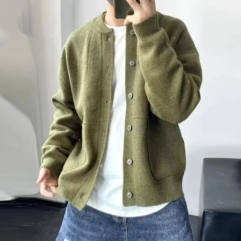 Autumn Winter New Style Men's Knitted Cardigan Sweater Casual