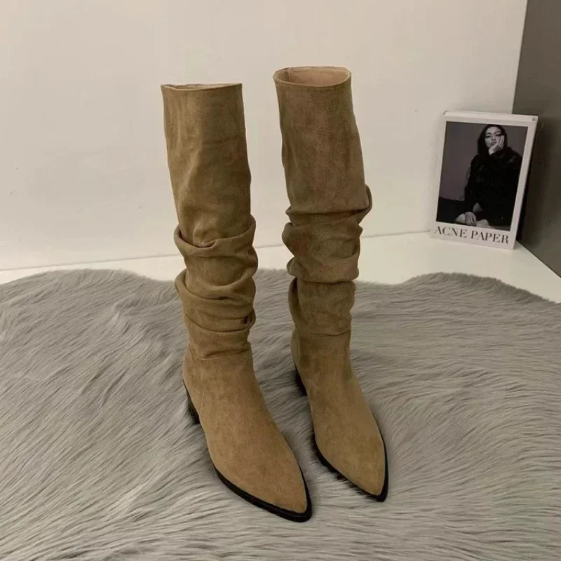 Women Knee High Boots Autumn Winter Female Shoes Fashion