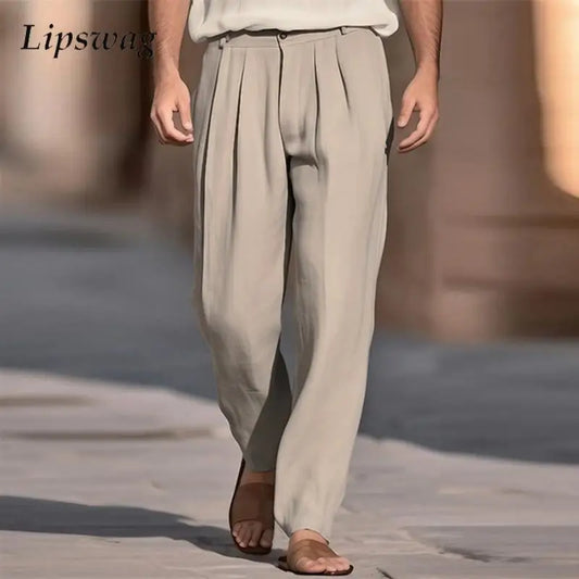 Casual Linen trousers-Effortless Style & Comfort