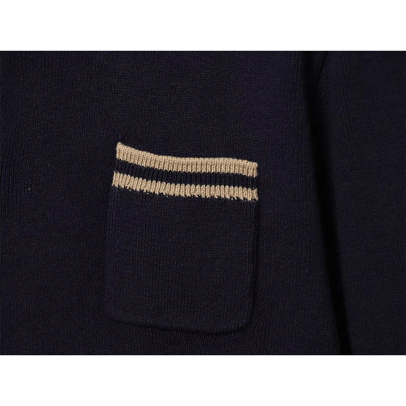 Women's Pullover Sweater Autumn 2025 New Fashion Slim Polo neck Knitted Warm Women's Pullover Tops Chic Youth Elegant Sweater