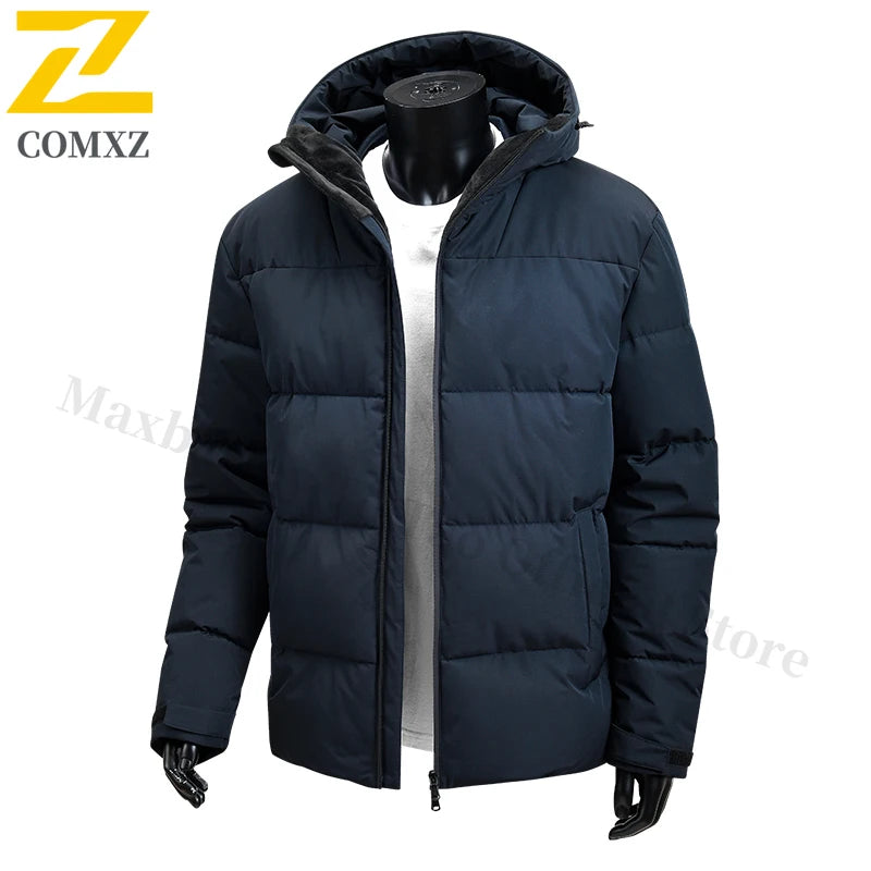 Male Warm Padding Coat 2025 New Thick Winter Men's Windproof Cotton Jacket Coats
