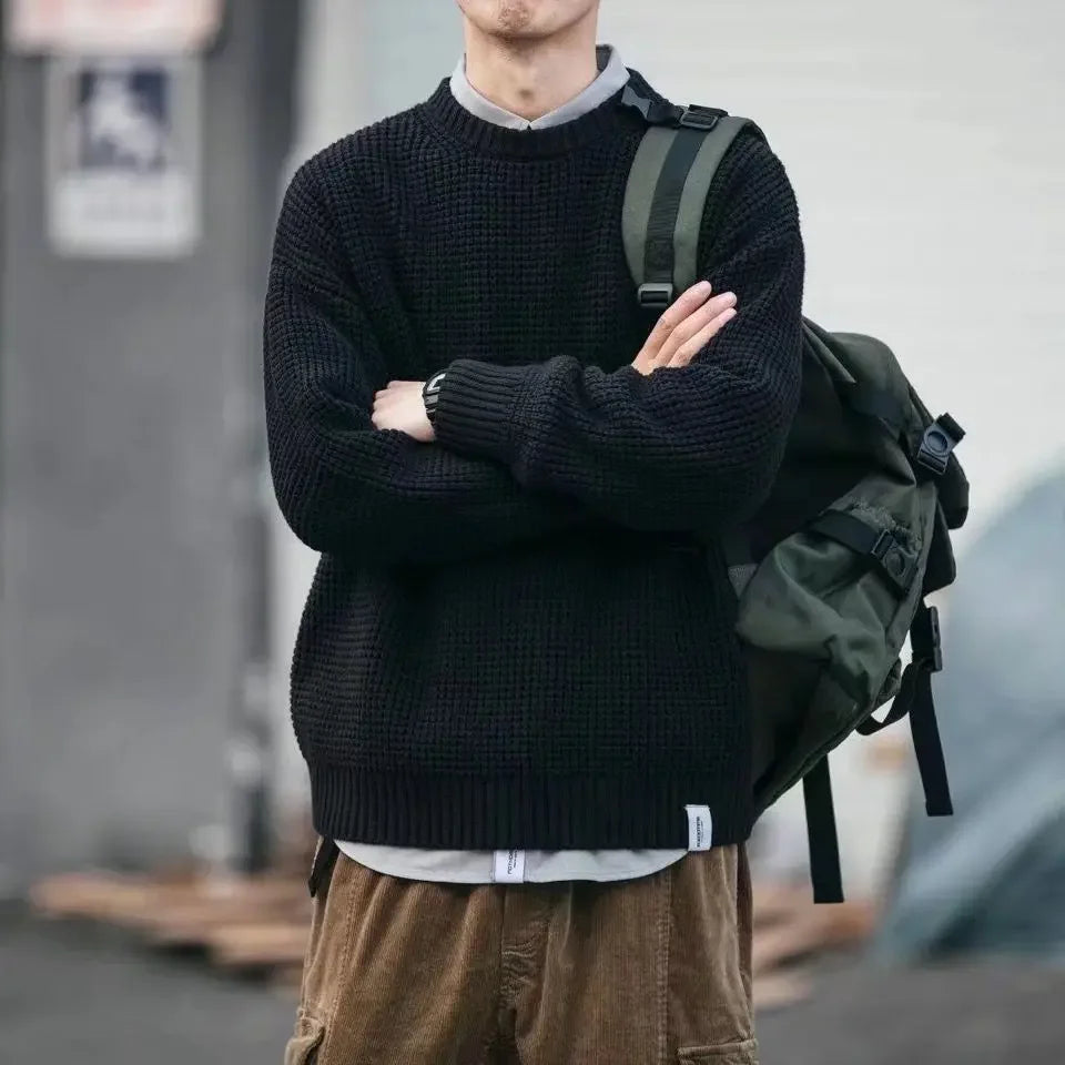 Oversize Sweaters for Men Autumn and Winter  Pullover Man