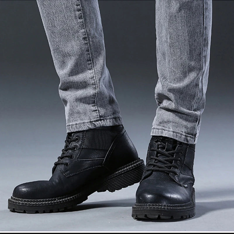 New style jeans, men's slim fit, casual denim pants